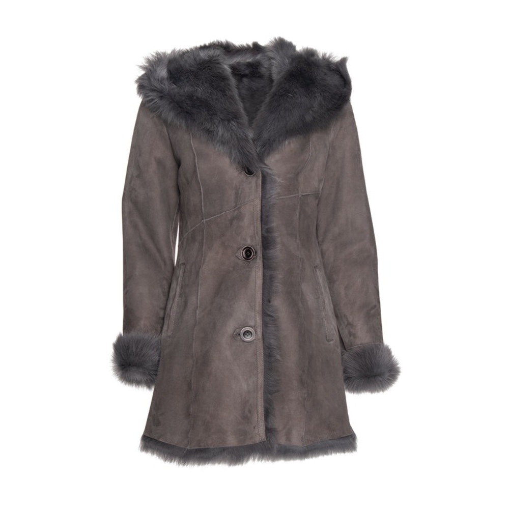 WOLFIE FURS
Made For Generation Toscana Shearling Coat Size 6